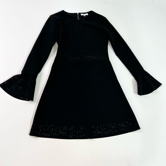 Parker Dresses & Skirts - Parker Dress Sonoma Laser Cut Bell Womens Small Black Long Sleee Mini whimsigoth
